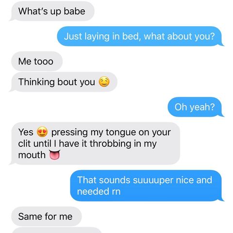 36 Women Reveal the *Hottest* Sexts They’ve Ever Received 2 sexting examples