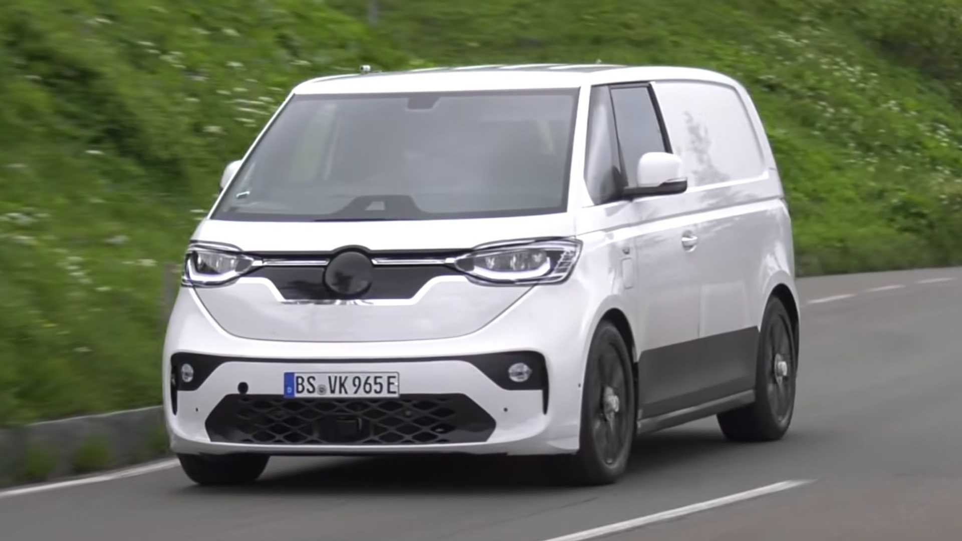 VW ID Buzz Spy Video Shows Modern Microbus Testing In The Alps