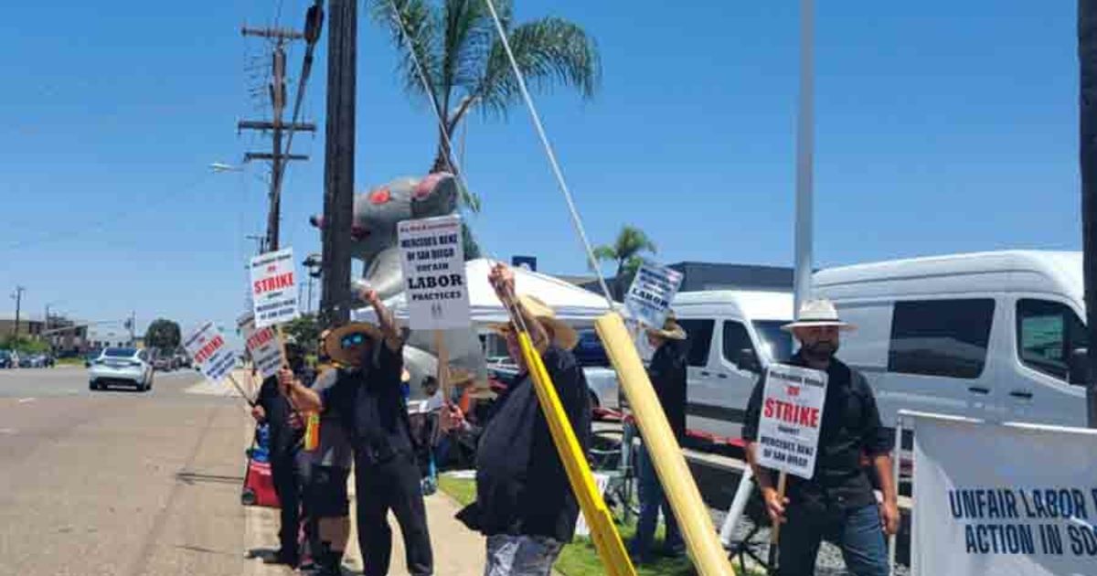 Union technicians strike Mercedes-Benz of San Diego