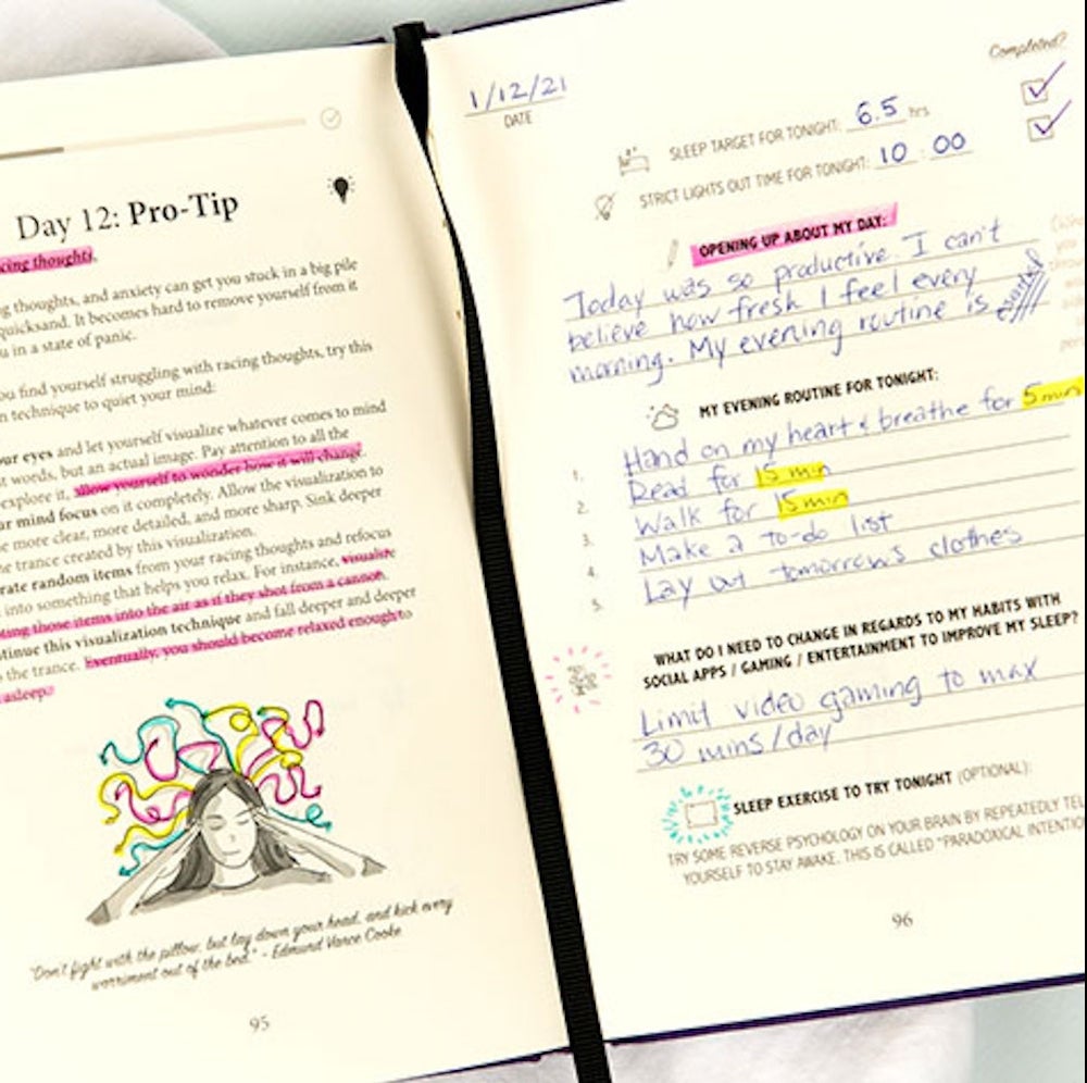 Sleep & Evening Routine Sidekick Journal