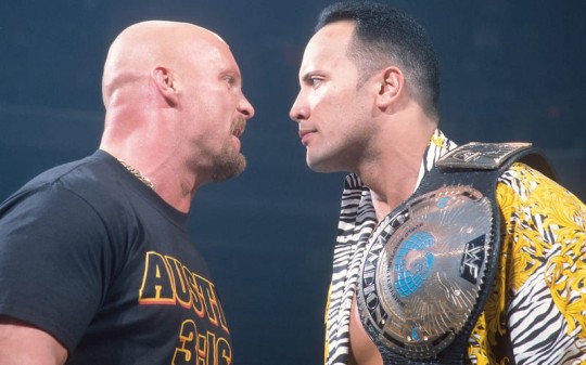 WWE legends 'Stone Cold' Steve Austin and Dwayne 'The Rock' Johnson