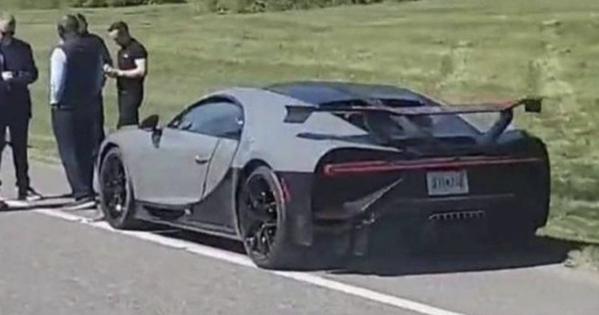 Ultra-Rare $4 Million Bugatti Chiron Pur Sport Allegedly Crashes Into Toyota Corolla | MotorBiscuit