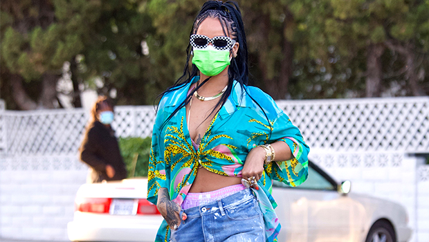 Rihanna Wears Denim Mini Skirt As She Flirts For The Camera While Promoting Fenty Gloss Bomb Heat – Photo 50 Rihanna Wears Denim Mini Skirt As She Flirts For The Camera While Promoting Fenty Gloss Bomb Heat – Photo