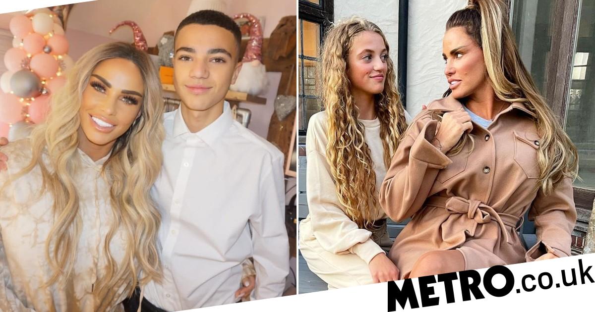 Katie Price’s kids Junior and Princess Andre voice support for mum after crash