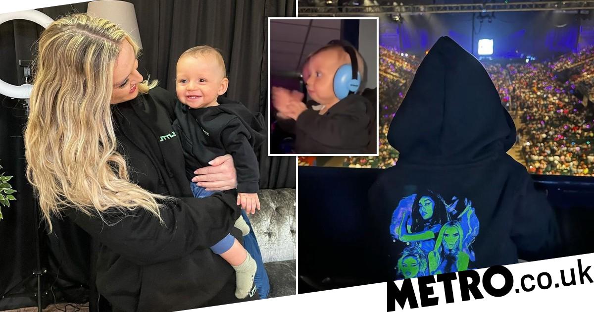Perrie Edwards' son Axel is Little Mix's biggest fan in Confetti tour audience