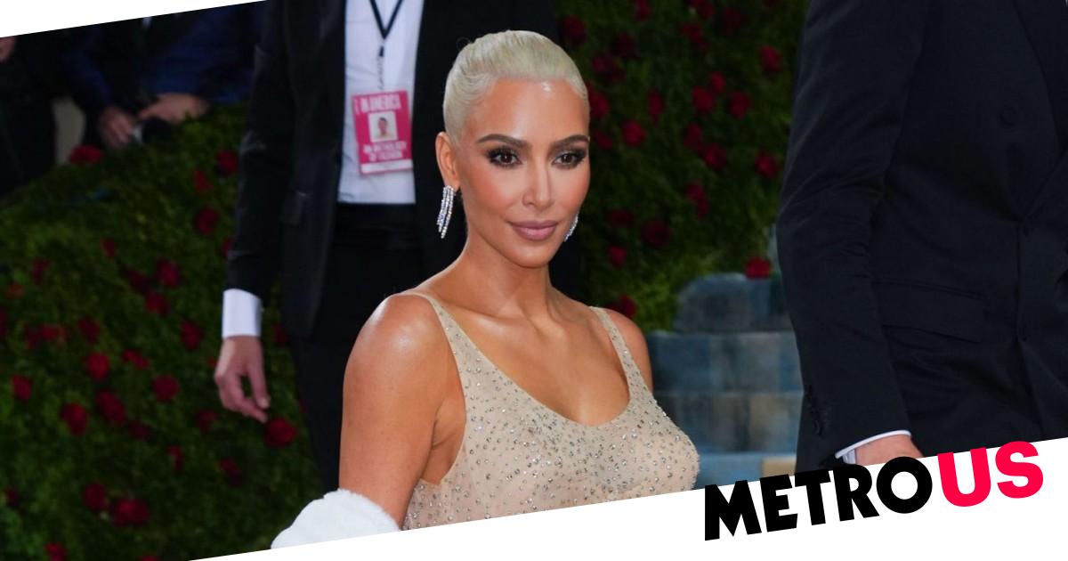 Kim Kardashian wasn't able to zip up Marilyn Monroe's dress over her bum