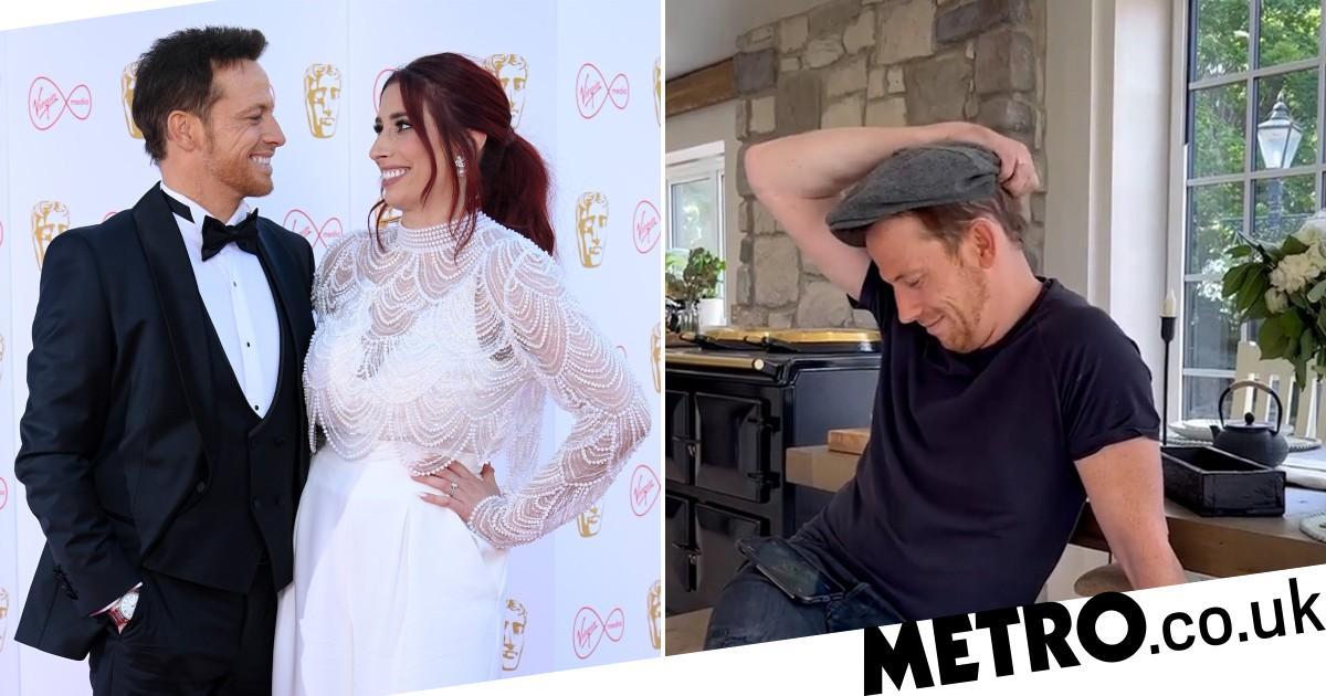 Joe Swash 'worried' as wife-to-be Stacey Solomon jets off on hen do – in giant pickle costume