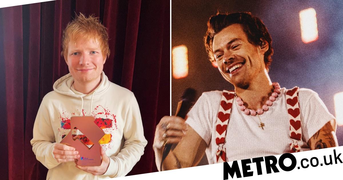 Harry Styles and Ed Sheeran top charts for biggest songs and albums of 2022