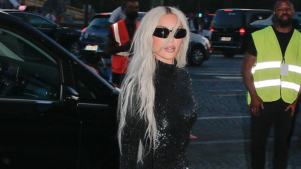 Kim Kardashian Stuns In Black Sequin Gown At Balenciaga Party In Paris: Photo