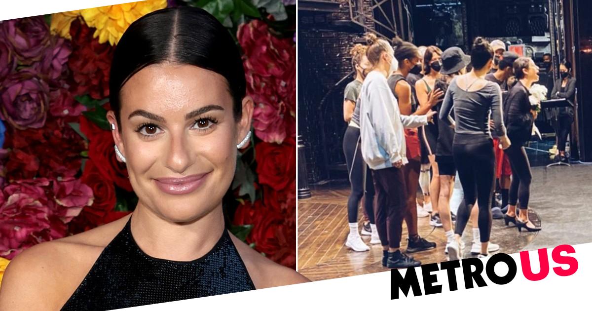 Lea Michele shares backstage rehearsal snap ahead of Funny Girl debut